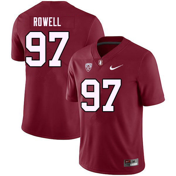Men #97 Zach Rowell Stanford Cardinal College 2023 Football Stitched Jerseys Sale-Cardinal